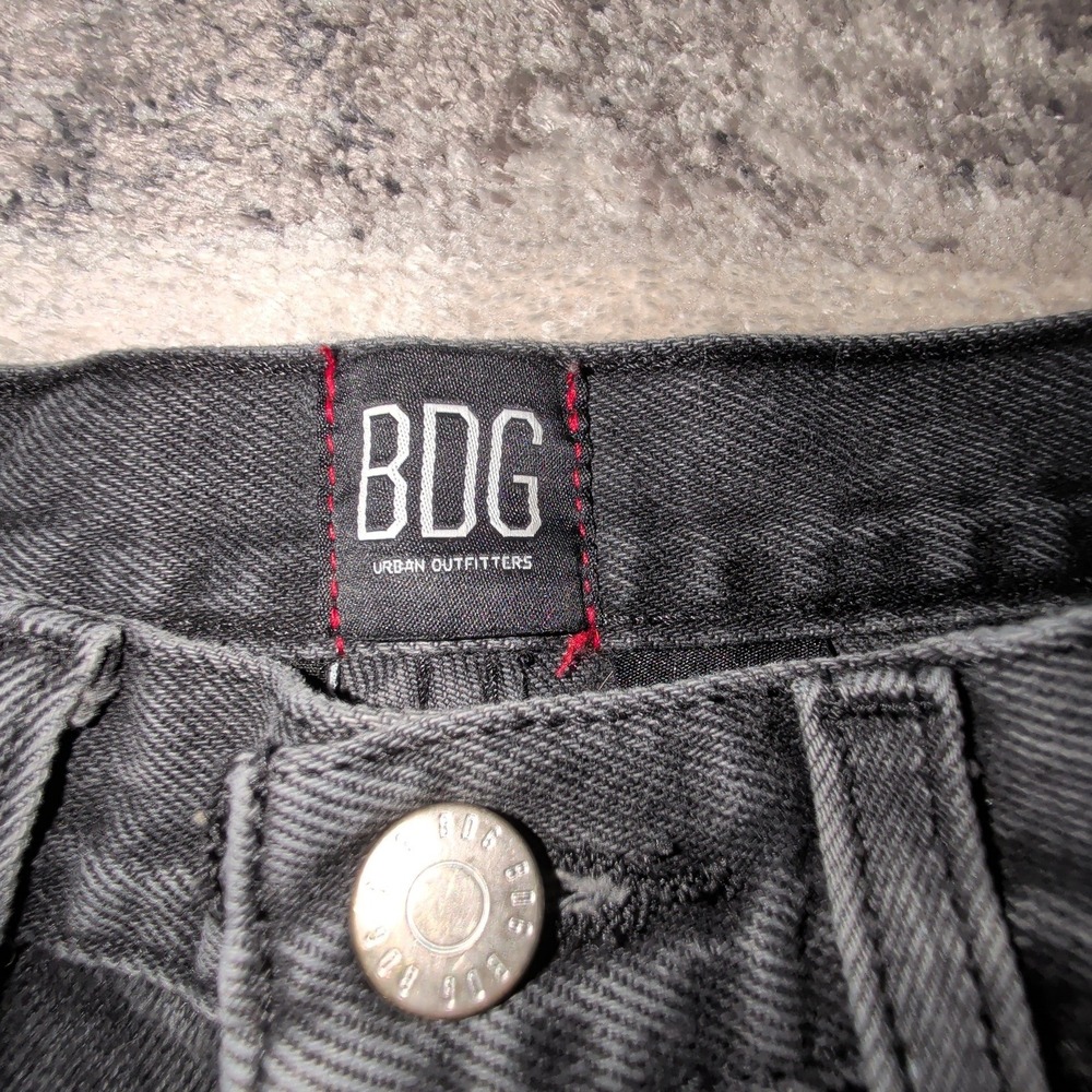 BDG Urban Outfitters High Wide Jeans 28 fits 27 Washed Black High Rise Wide Leg - Picture 3 of 13